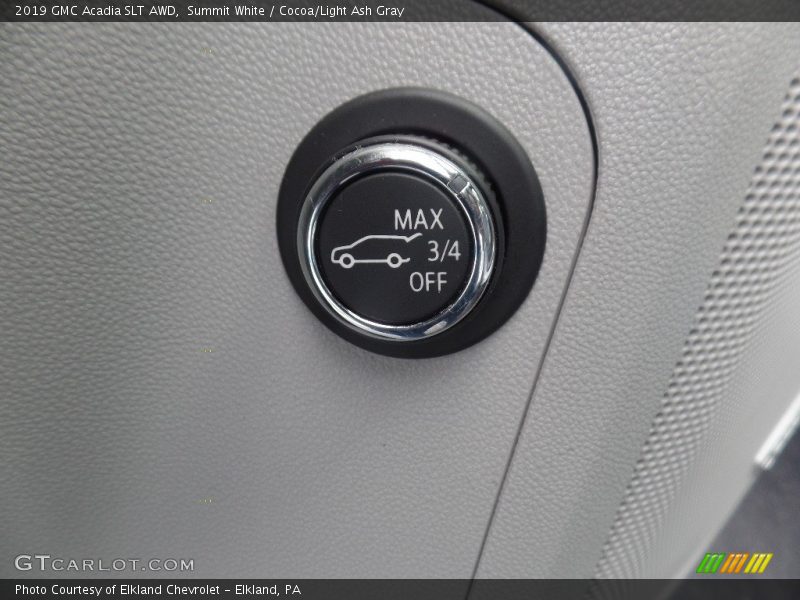 Summit White / Cocoa/Light Ash Gray 2019 GMC Acadia SLT AWD