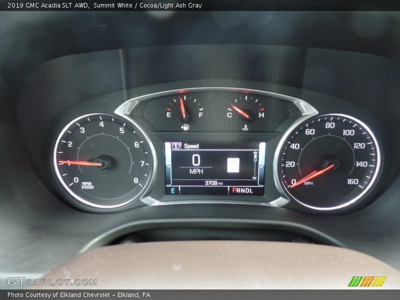 Summit White / Cocoa/Light Ash Gray 2019 GMC Acadia SLT AWD