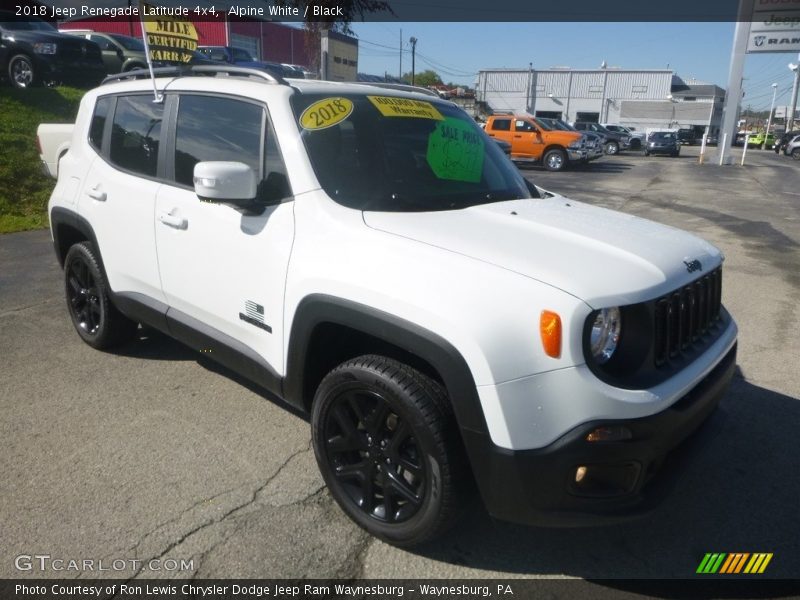 Front 3/4 View of 2018 Renegade Latitude 4x4