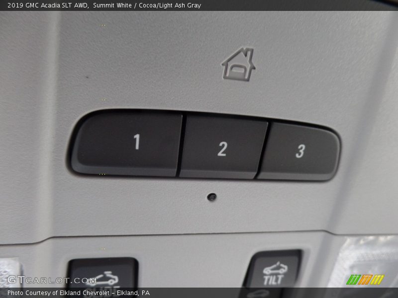 Summit White / Cocoa/Light Ash Gray 2019 GMC Acadia SLT AWD