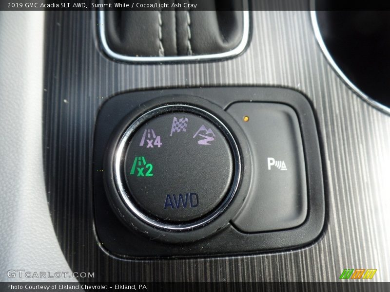 Summit White / Cocoa/Light Ash Gray 2019 GMC Acadia SLT AWD