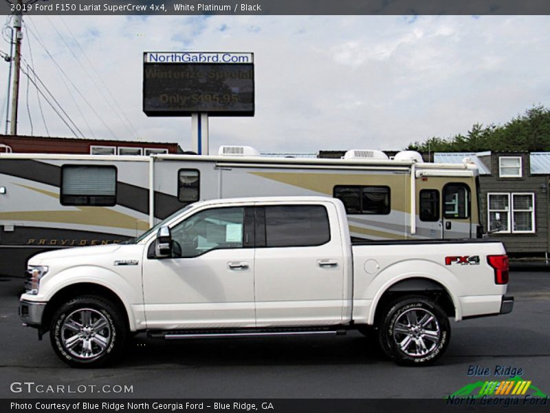 White Platinum / Black 2019 Ford F150 Lariat SuperCrew 4x4