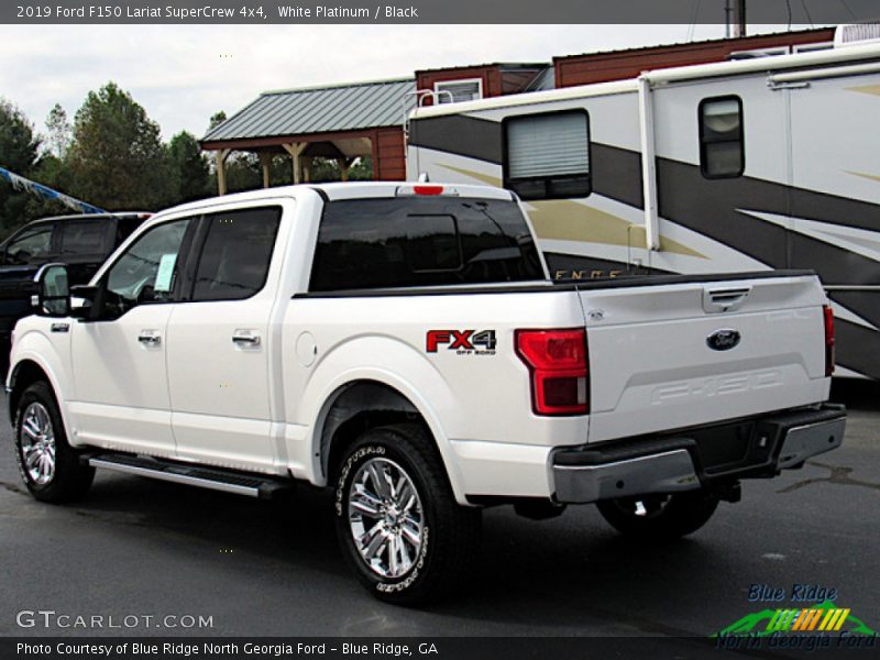 White Platinum / Black 2019 Ford F150 Lariat SuperCrew 4x4