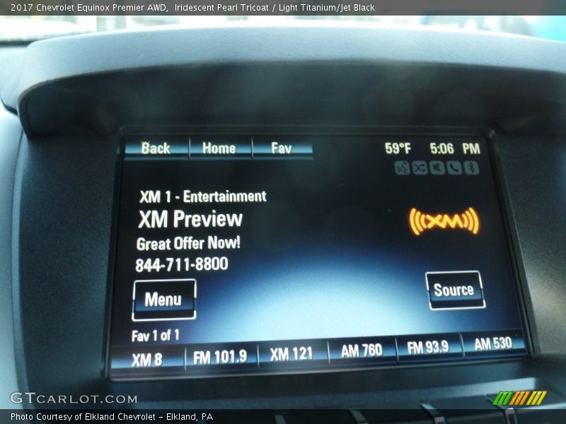 Iridescent Pearl Tricoat / Light Titanium/Jet Black 2017 Chevrolet Equinox Premier AWD
