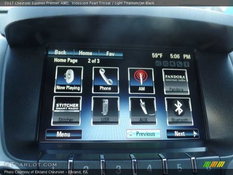 Iridescent Pearl Tricoat / Light Titanium/Jet Black 2017 Chevrolet Equinox Premier AWD