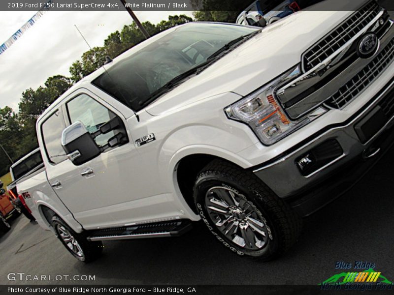 White Platinum / Black 2019 Ford F150 Lariat SuperCrew 4x4