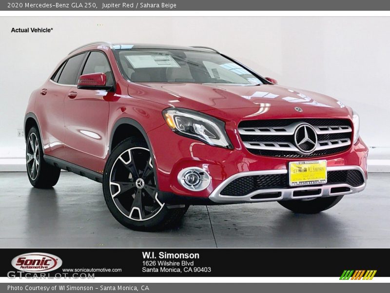 Jupiter Red / Sahara Beige 2020 Mercedes-Benz GLA 250