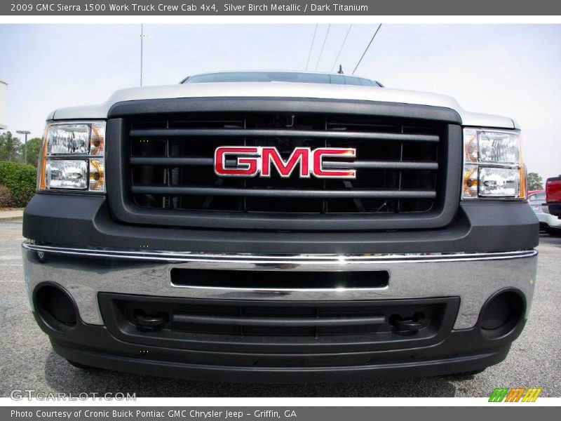 Silver Birch Metallic / Dark Titanium 2009 GMC Sierra 1500 Work Truck Crew Cab 4x4