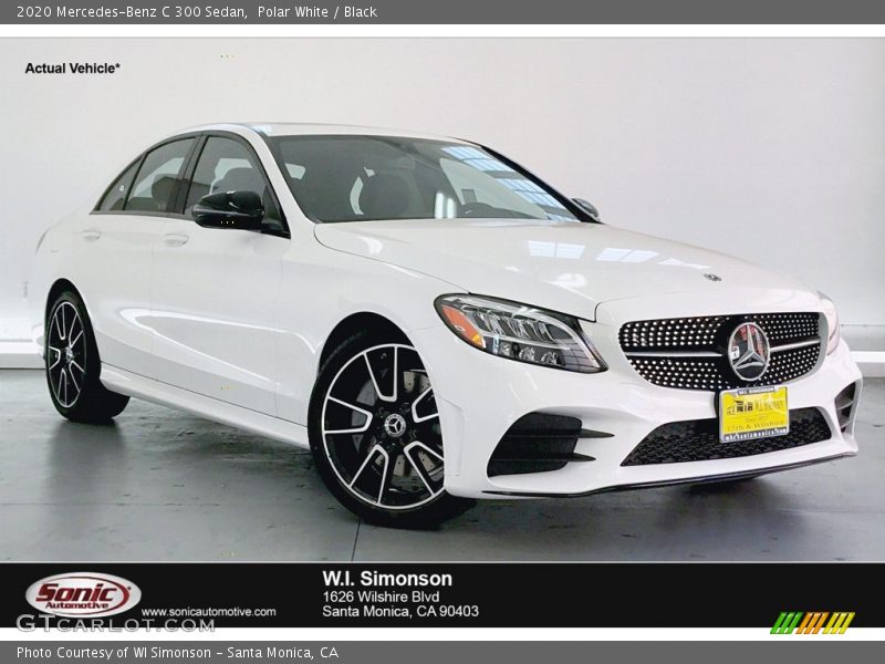 Polar White / Black 2020 Mercedes-Benz C 300 Sedan