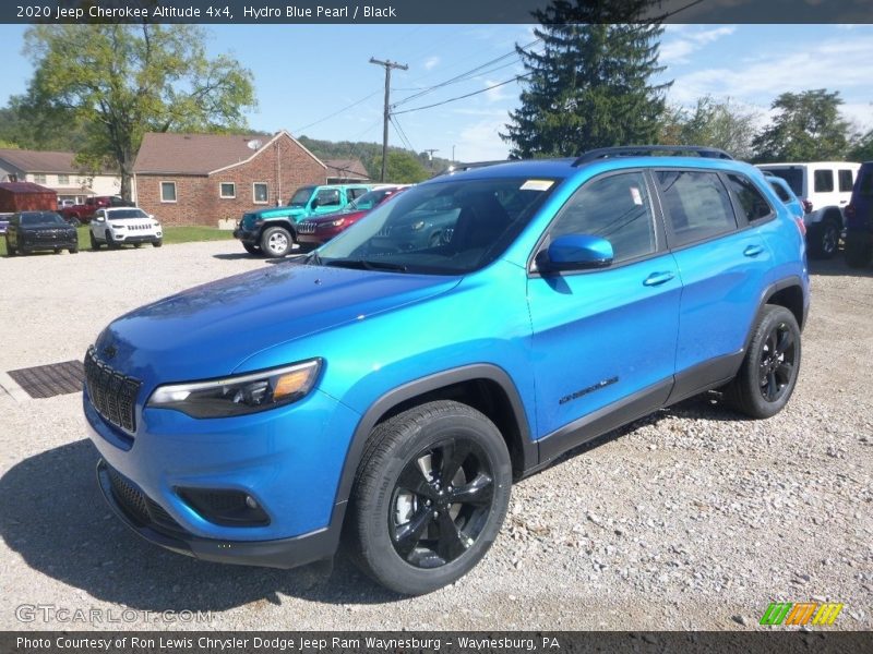 Hydro Blue Pearl / Black 2020 Jeep Cherokee Altitude 4x4