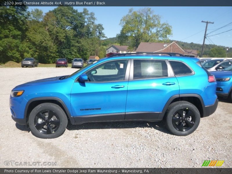 Hydro Blue Pearl / Black 2020 Jeep Cherokee Altitude 4x4