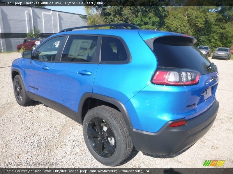 Hydro Blue Pearl / Black 2020 Jeep Cherokee Altitude 4x4