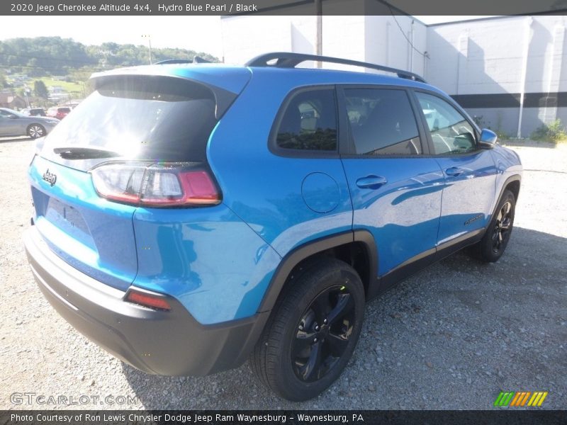 Hydro Blue Pearl / Black 2020 Jeep Cherokee Altitude 4x4