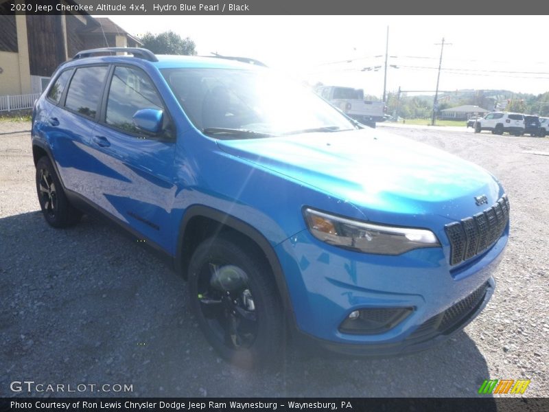 Hydro Blue Pearl / Black 2020 Jeep Cherokee Altitude 4x4