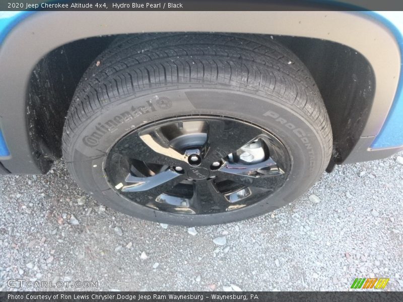 Hydro Blue Pearl / Black 2020 Jeep Cherokee Altitude 4x4