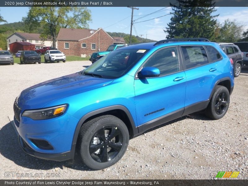 Hydro Blue Pearl / Black 2020 Jeep Cherokee Altitude 4x4