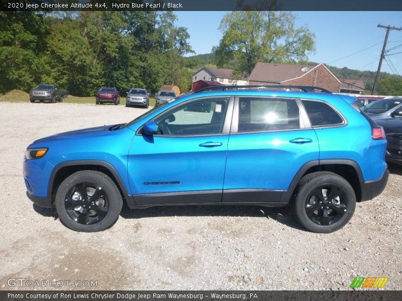 Hydro Blue Pearl / Black 2020 Jeep Cherokee Altitude 4x4