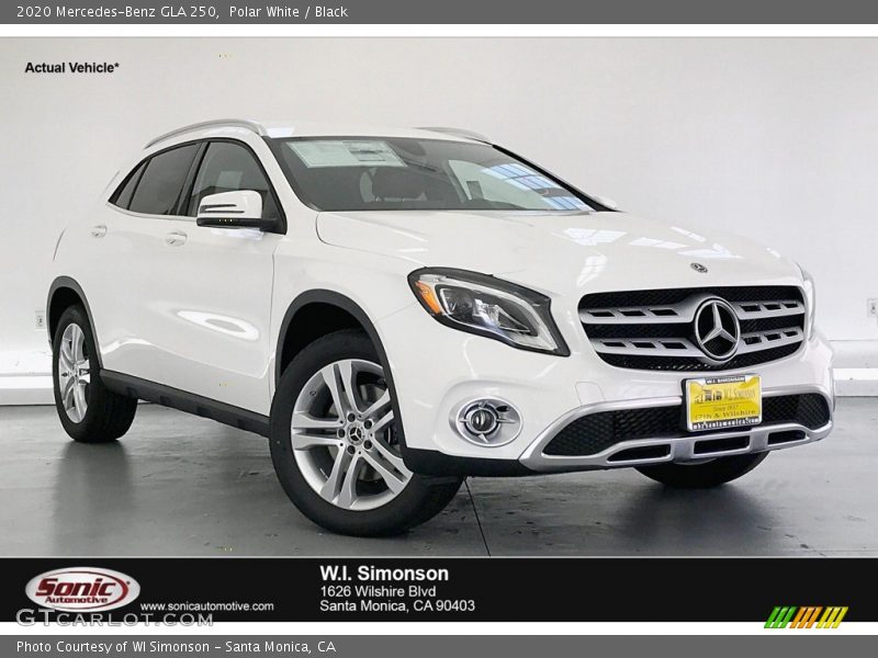 Polar White / Black 2020 Mercedes-Benz GLA 250