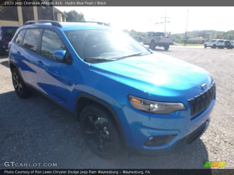 Hydro Blue Pearl / Black 2020 Jeep Cherokee Altitude 4x4