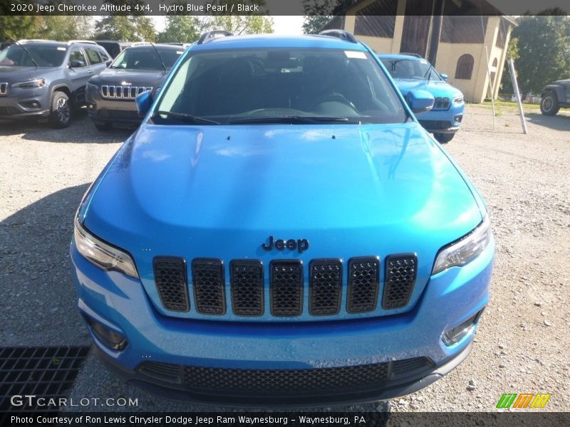 Hydro Blue Pearl / Black 2020 Jeep Cherokee Altitude 4x4