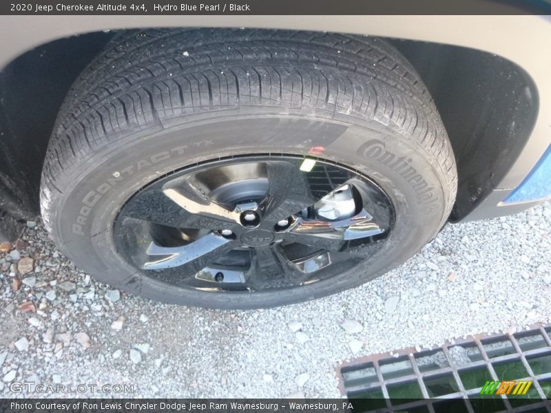 Hydro Blue Pearl / Black 2020 Jeep Cherokee Altitude 4x4
