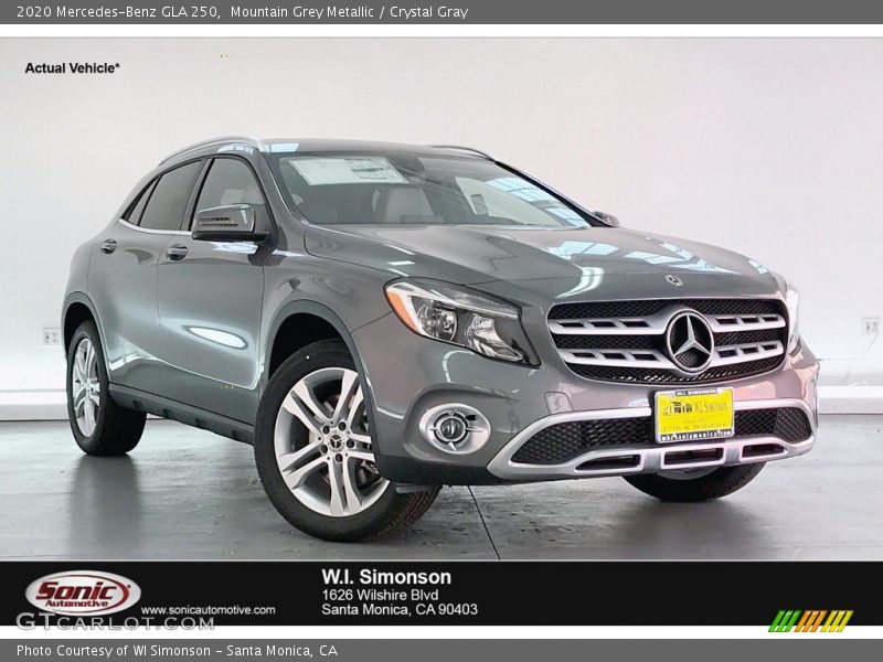 Mountain Grey Metallic / Crystal Gray 2020 Mercedes-Benz GLA 250