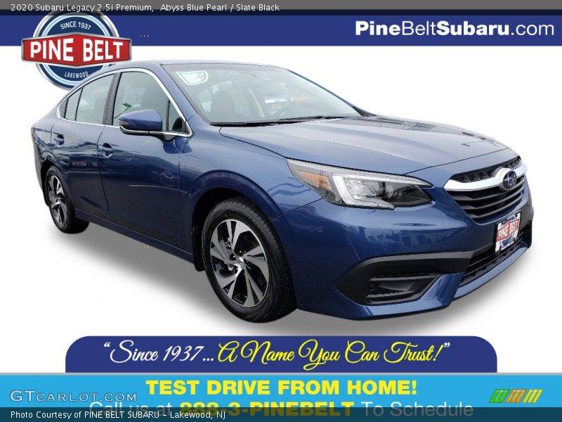 Abyss Blue Pearl / Slate Black 2020 Subaru Legacy 2.5i Premium