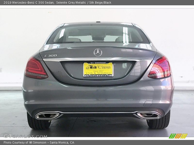 Selenite Grey Metallic / Silk Beige/Black 2019 Mercedes-Benz C 300 Sedan