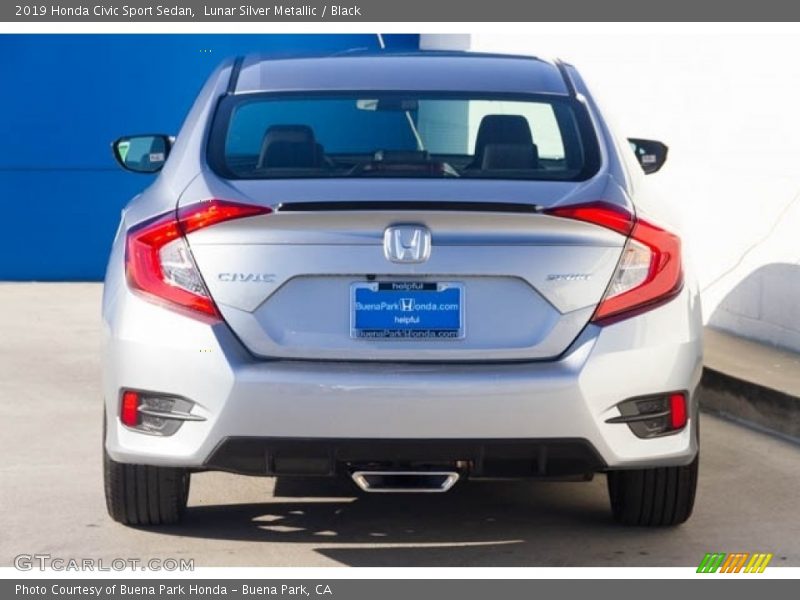 Lunar Silver Metallic / Black 2019 Honda Civic Sport Sedan