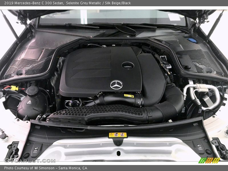Selenite Grey Metallic / Silk Beige/Black 2019 Mercedes-Benz C 300 Sedan