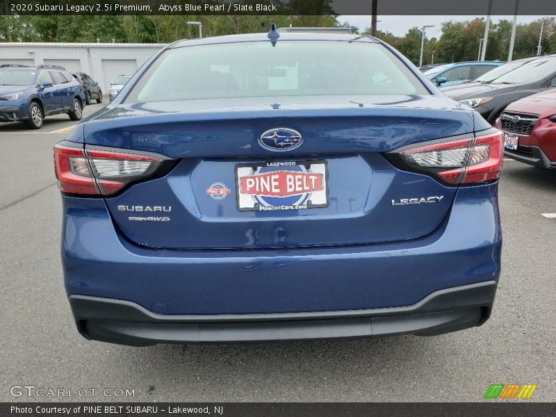 Abyss Blue Pearl / Slate Black 2020 Subaru Legacy 2.5i Premium