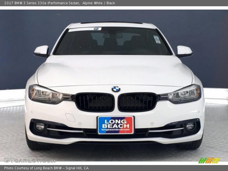 Alpine White / Black 2017 BMW 3 Series 330e iPerfomance Sedan