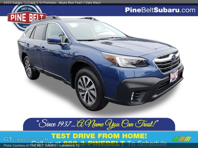 Abyss Blue Pearl / Slate Black 2020 Subaru Outback 2.5i Premium