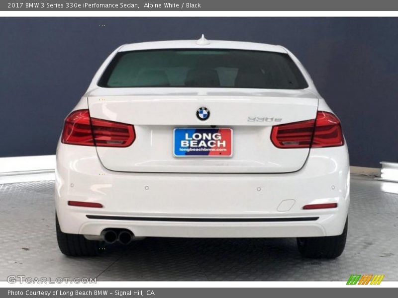 Alpine White / Black 2017 BMW 3 Series 330e iPerfomance Sedan