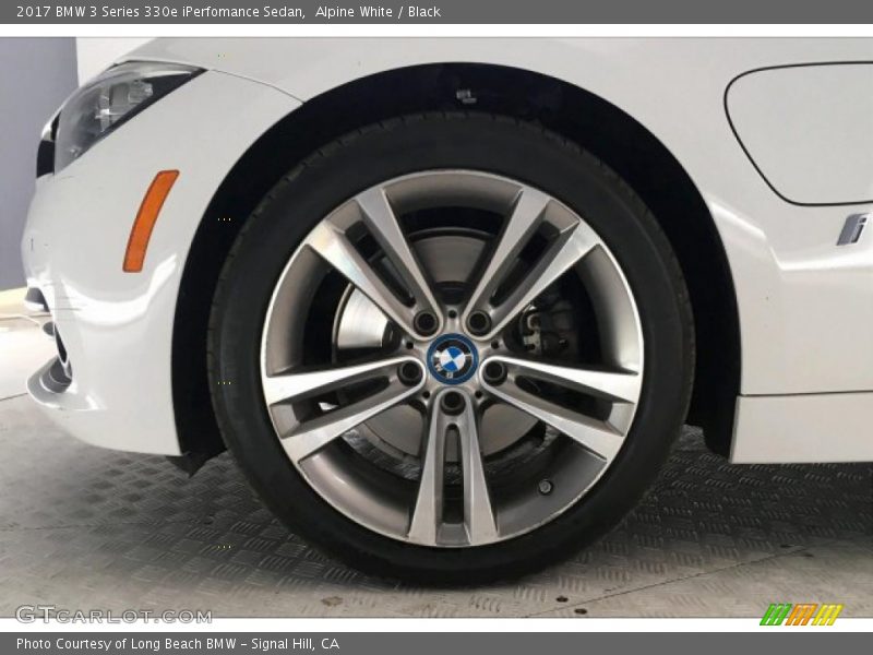 Alpine White / Black 2017 BMW 3 Series 330e iPerfomance Sedan