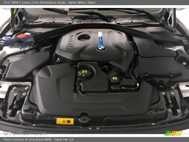 Alpine White / Black 2017 BMW 3 Series 330e iPerfomance Sedan