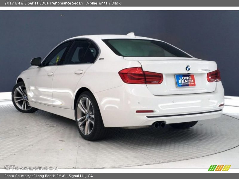 Alpine White / Black 2017 BMW 3 Series 330e iPerfomance Sedan