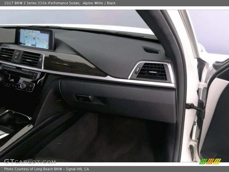 Alpine White / Black 2017 BMW 3 Series 330e iPerfomance Sedan
