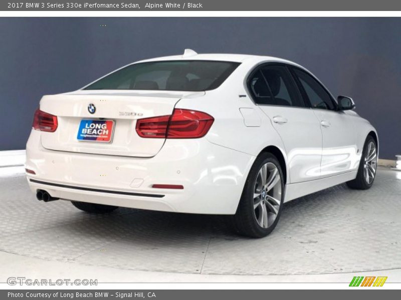 Alpine White / Black 2017 BMW 3 Series 330e iPerfomance Sedan