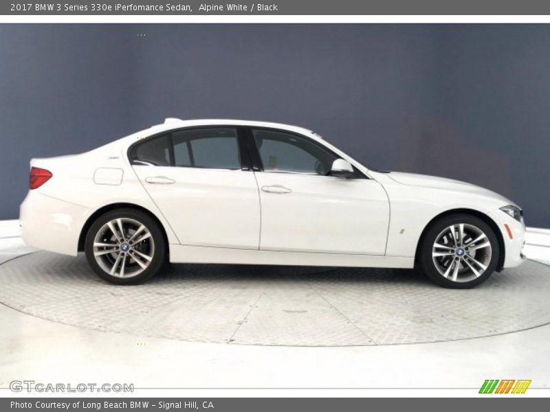 Alpine White / Black 2017 BMW 3 Series 330e iPerfomance Sedan