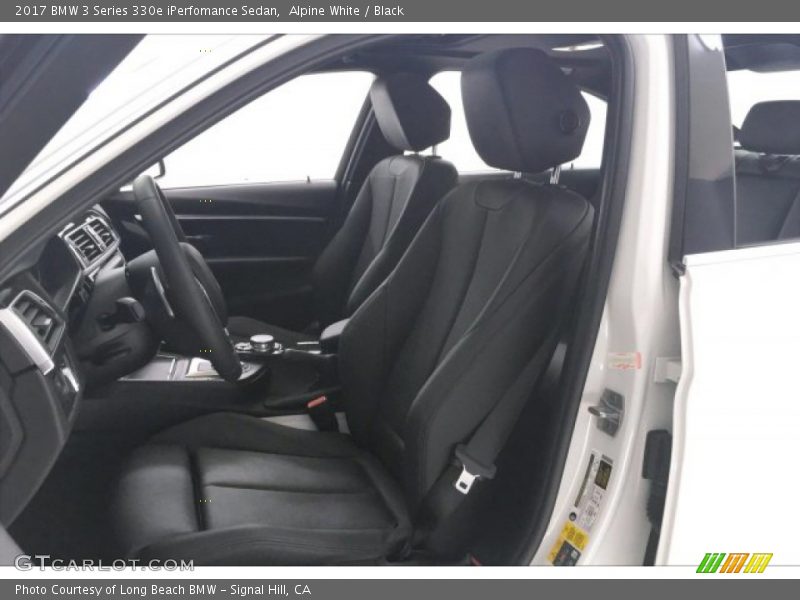 Alpine White / Black 2017 BMW 3 Series 330e iPerfomance Sedan