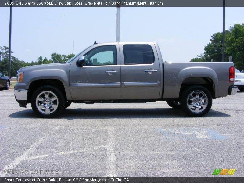 Steel Gray Metallic / Dark Titanium/Light Titanium 2009 GMC Sierra 1500 SLE Crew Cab