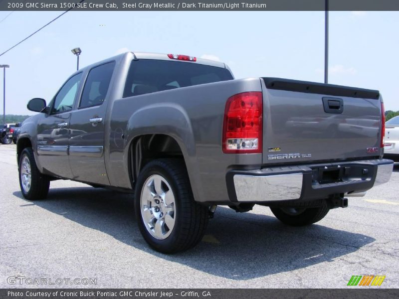 Steel Gray Metallic / Dark Titanium/Light Titanium 2009 GMC Sierra 1500 SLE Crew Cab