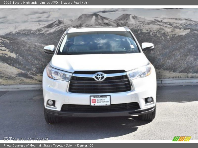 Blizzard Pearl / Ash 2016 Toyota Highlander Limited AWD