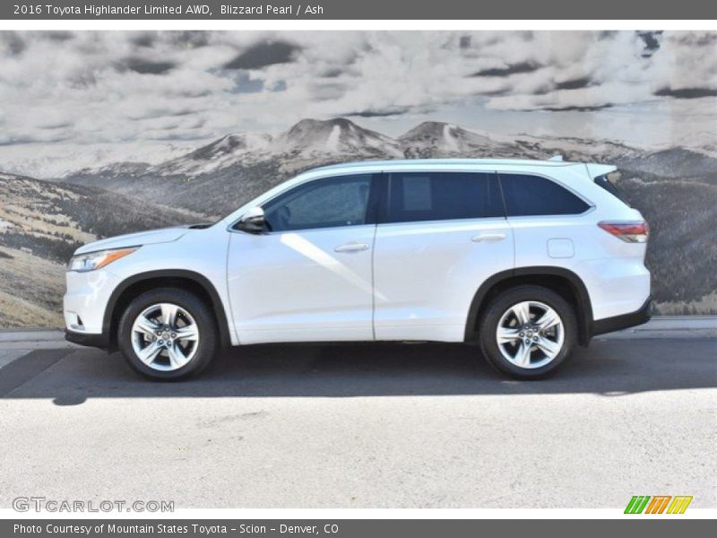 Blizzard Pearl / Ash 2016 Toyota Highlander Limited AWD