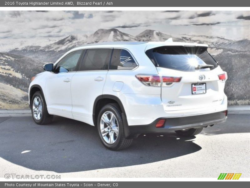 Blizzard Pearl / Ash 2016 Toyota Highlander Limited AWD