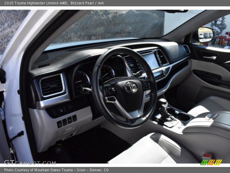 Blizzard Pearl / Ash 2016 Toyota Highlander Limited AWD