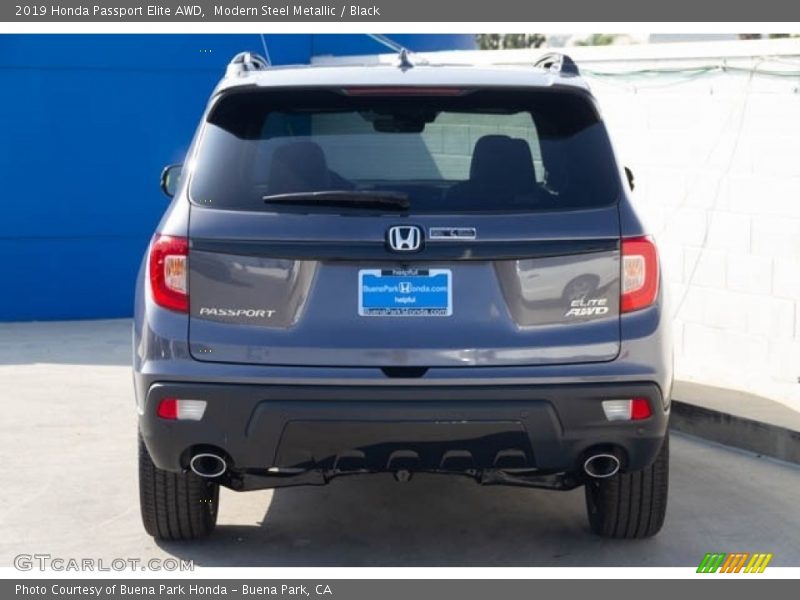 Modern Steel Metallic / Black 2019 Honda Passport Elite AWD