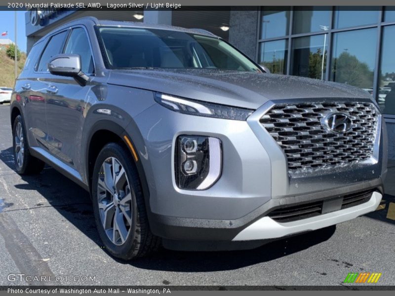 Lagoon Silver / Light Beige 2020 Hyundai Palisade SEL AWD