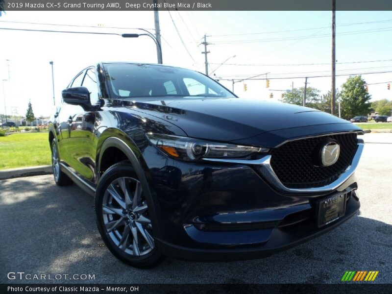 Deep Crystal Blue Mica / Black 2019 Mazda CX-5 Grand Touring AWD